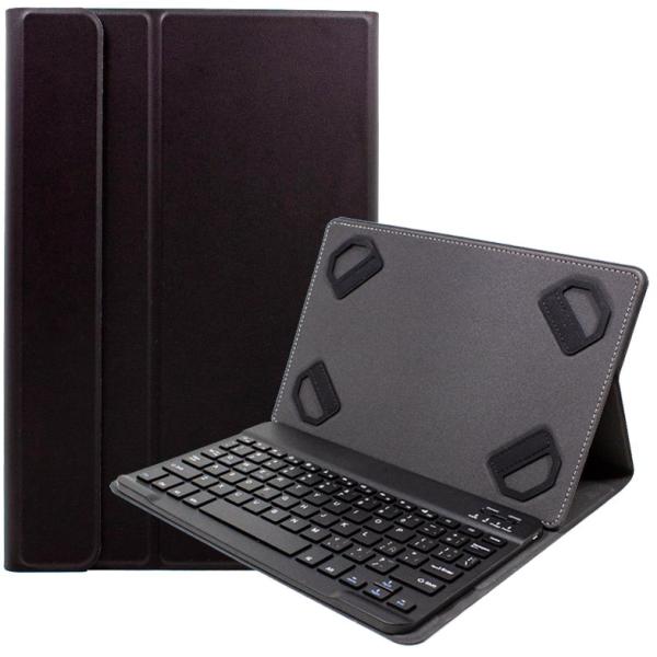 Capa Ebook/Tablet 10.2 c/ Teclado Bluetooth (Espanhol) Couro (Preto) - COOL