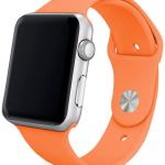 Correia Apple Watch Series 1/2/3/4/5/6/7/SE (42 / 44mm) Borracha (Coral) - COOL