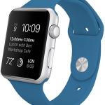 Correia Apple Watch Series 1/2/3/4/5/6/7/SE (42 / 44mm) Borracha (Azul) - COOL