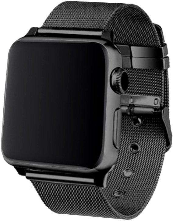 Correia Apple Watch Series 1/2/3/4/5/6/7/SE (42 / 44mm) Metal (Preto) - COOL