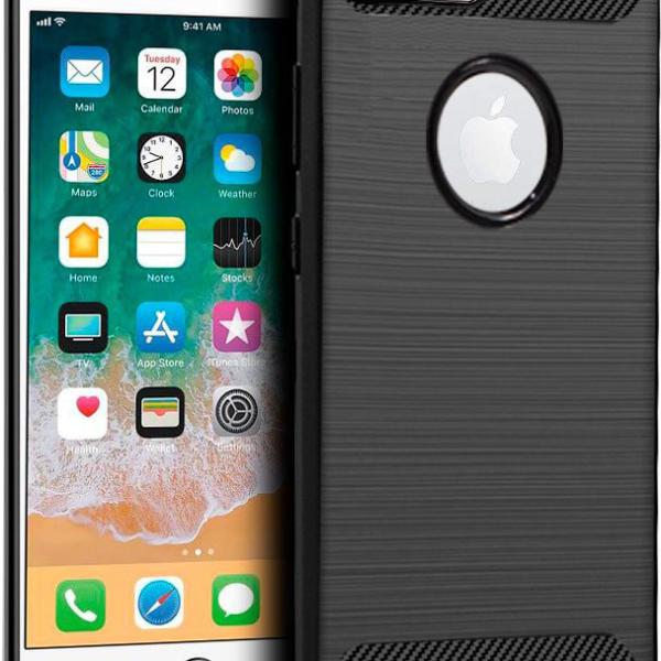 Capa IPhone 7 Plus / IPhone 8 Plus Carbon (Preto) - COOL