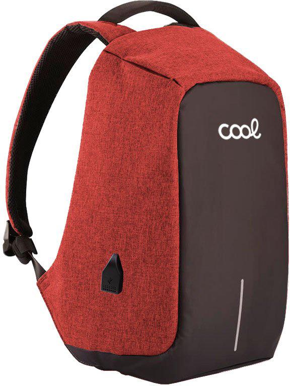 Mochila Computador 15 - 16 Memphis (Preto/Vermelho) - COOL
