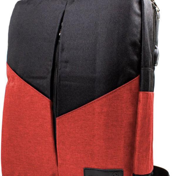 Mochila Computador 15 - 16 Portland (Preto/Vermelho) - COOL