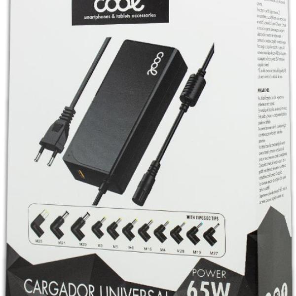 Fonte de Alimentação Universal 65W + 11 Conectores p/ Computador (USB QC3.0) - COOL