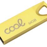 Pen Drive USB 64GB 2.0 Metal (Dourado) - COOL
