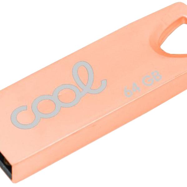 Pen Drive USB 64GB 2.0 Metal (Rosa Gold) - COOL
