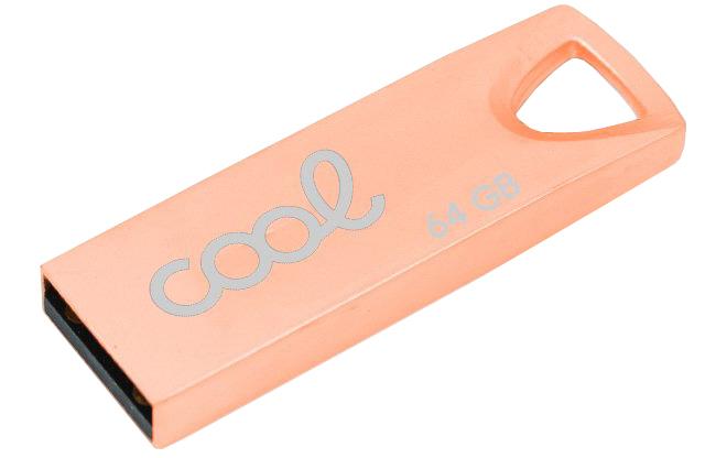 Pen Drive USB 64GB 2.0 Metal (Rosa Gold) - COOL