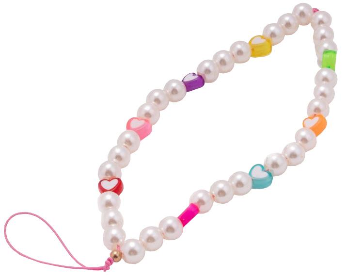 Pulseira Universal p/ Smartphone Perólas Corações - COOL