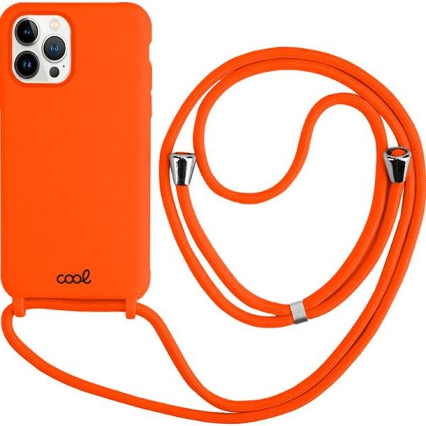 Capa iPhone 13 Pro c/ Cabo (Coral) - COOL