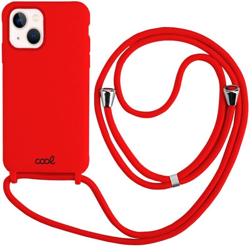 Capa iPhone 13 Mini c/ Cabo (Vermelho) - COOL