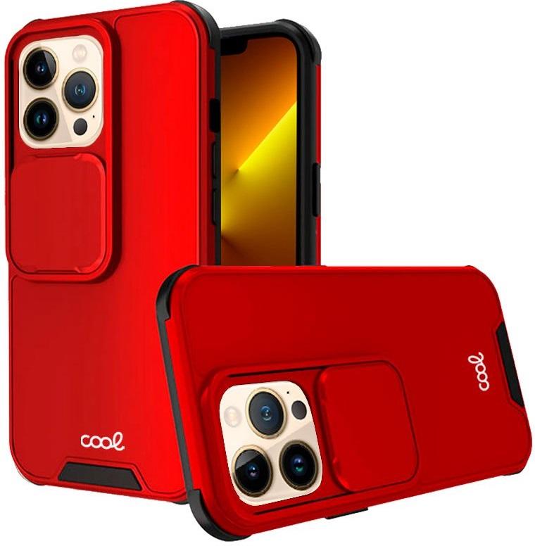 Capa iPhone 13 Pro Max Hard Câmera (Vermelho) - COOL