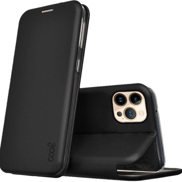 Capa Livro p/ iPhone 13 Pro Max Elegance (Preto) - COOL