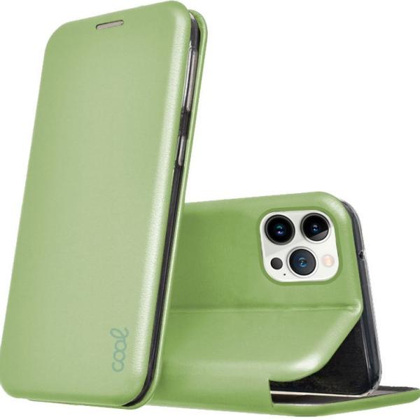 Capa Livro p/ iPhone 13 Pro Elegance (Verde Pistacho) - COOL