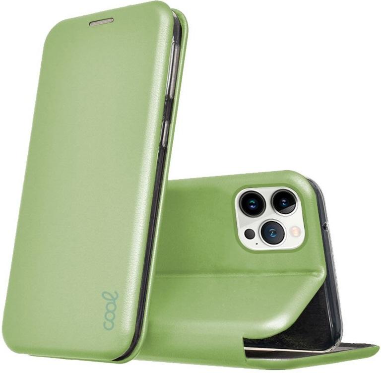 Capa Livro p/ iPhone 13 Pro Elegance (Verde Pistacho) - COOL