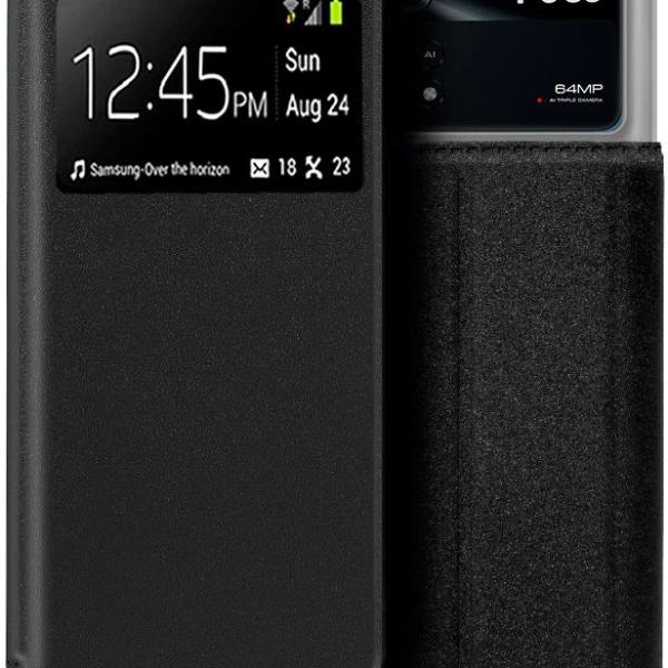Capa Flip Cover p/ Xiaomi Poco M4 Pro (Preto) - COOL