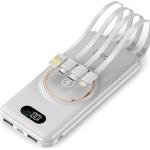 PowerBank 10.000 mAh + Carregador Sem Fios QI (Branco) - COOL
