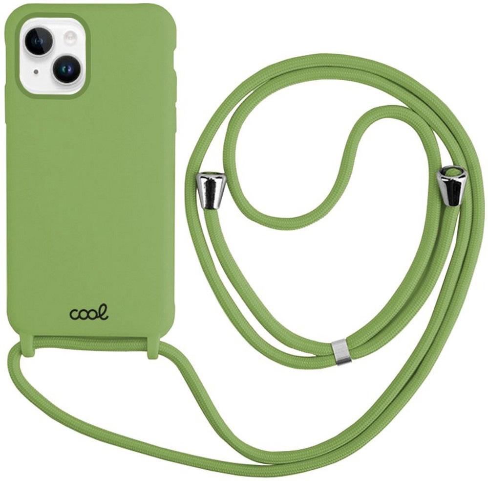Capa c/ Cordão p/ iPhone 14 Plus (Verde Pistache) - COOL