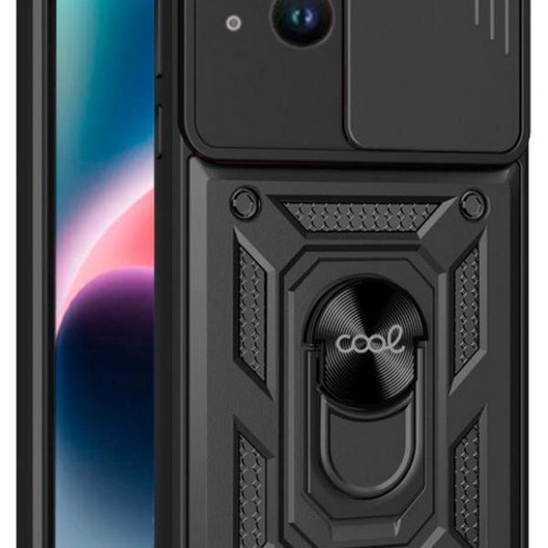 Capa c/ Anel p/ iPhone 14 Plus (Preto) - COOL