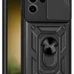 Capa c/ Anel p/ Samsung S918 Galaxy S23 Ultra (Preto) - COOL