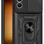 Capa c/ Anel p/ Samsung S911 Galaxy S23 (Preto) - COOL