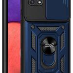 Capa c/ Anel p/ Samsung A226 Galaxy A22 5G (Marine) - COOL