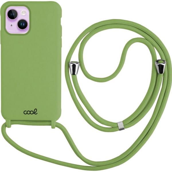 Capa c/ Cordão p/ iPhone 14 (Verde Pistache) - COOL