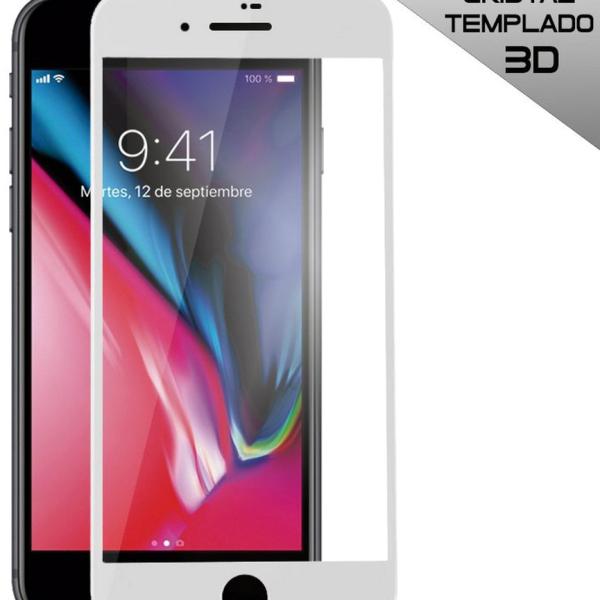Película Vidro Temperado p/ iPhone 7 Plus / iPhone 8 Plus (FULL 3D Branco) - COOL
