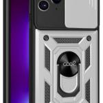 Capa c/ Anel p/ IPhone 14 Pro (Prata) - COOL