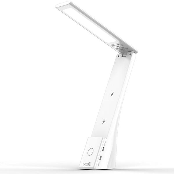 Candeeiro Led Compact c/ Base de Carregamento Sem Fios Qi (Branco) - COOL