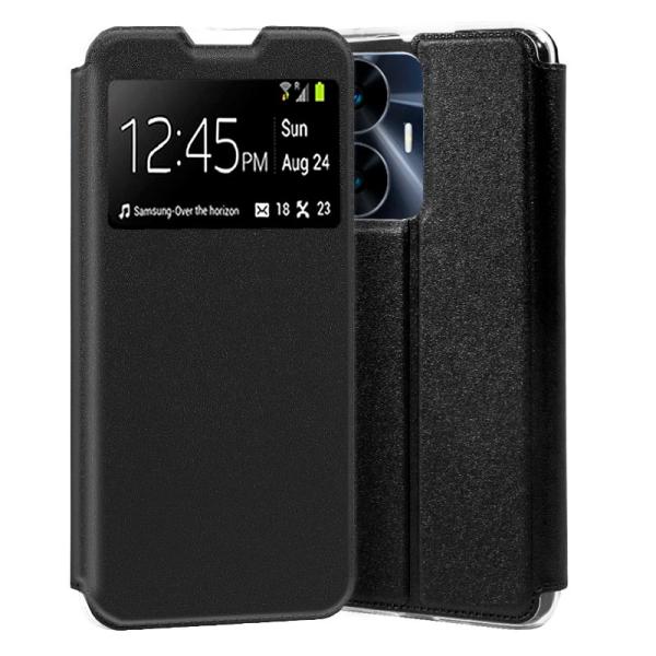 Capa Flip Cover p/ Realme C55 (Preto) - COOL