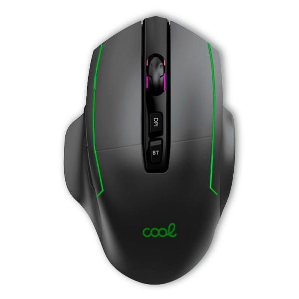 Rato Sem Fios Bluetooth + Adap. USB Recarregável Gaming Led RGB Lagoon - COOL