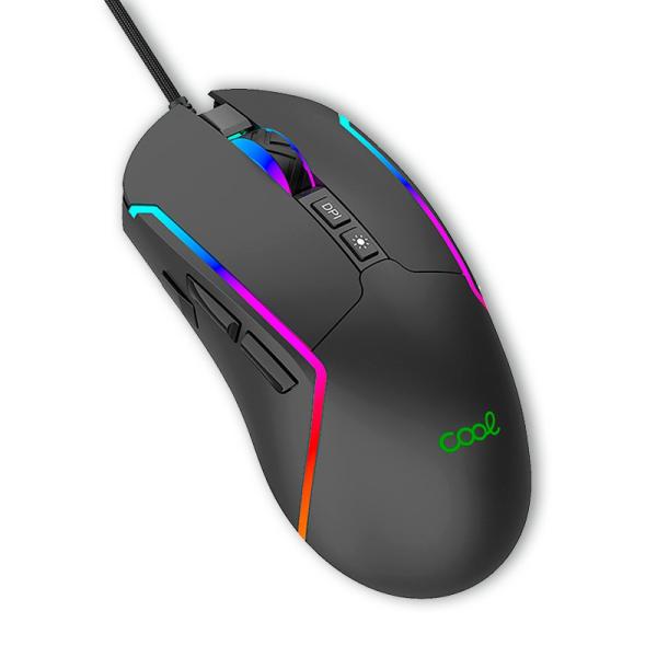 Rato USB Gaming RGB Strip (Preto) - COOL