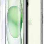 Capa de Silicone 3D p/ iPhone 15 Plus Frontal + Traseira (Transparente) - COOL