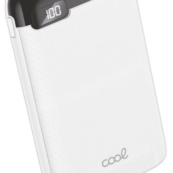 Powerbank 5000 mAh Display 10W (Branco) - COOL