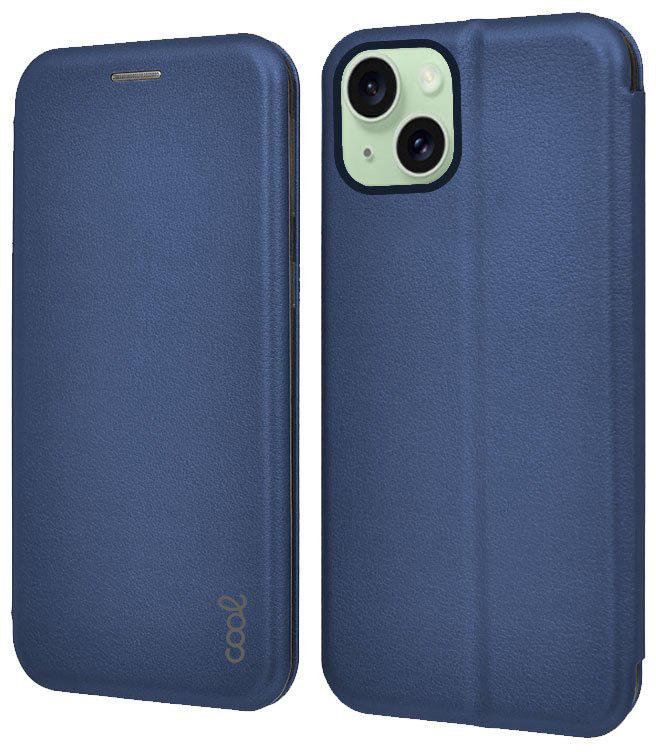 Capa Flip Cover p/ iPhone 15 Plus Elegance (Azul Marinho) - COOL
