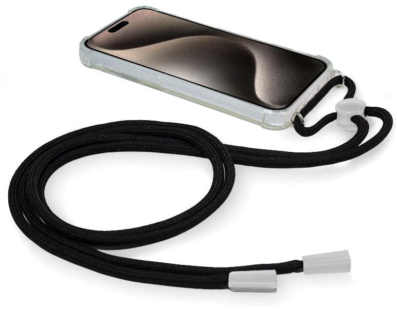 Capa p/ iPhone 15 Pro Max Cordão (Preto) - COOL
