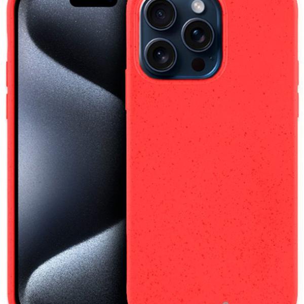 Capa p/ iPhone 15 Pro Eco Biodegradável (Vermelho) - COOL