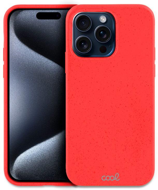 Capa p/ iPhone 15 Pro Eco Biodegradável (Vermelho) - COOL