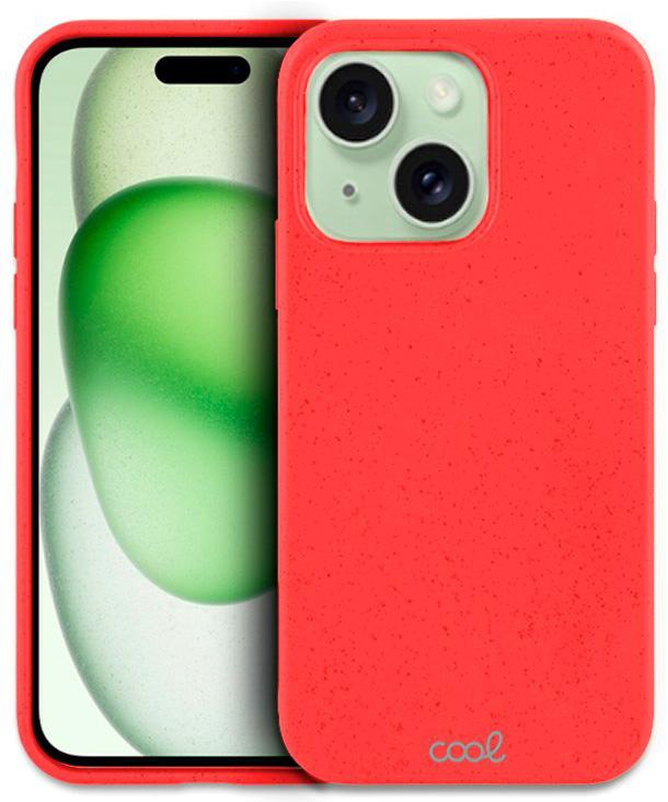 Capa p/ iPhone 15 Plus Eco Biodegradável (Vermelho) - COOL