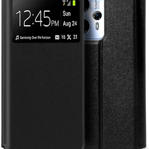 Capa Flip p/ Motorola Moto G13 / G23 (Preto) - COOL