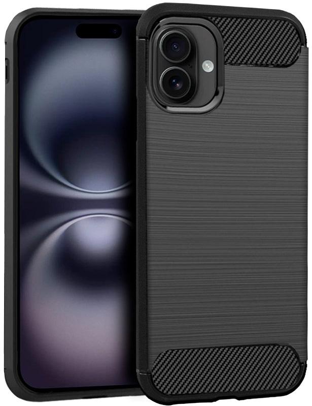 Capa p/ iPhone 16 Carbono (Preto) - COOL