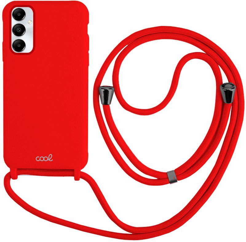 Capa p/ Samsung A057 Galaxy A05s Cordão (Vermelho) - COOL