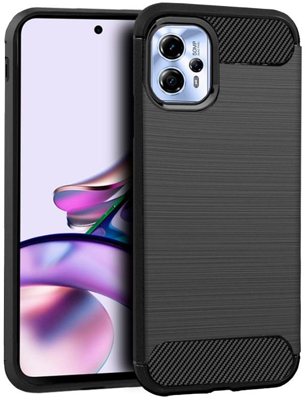 Capa p/ Motorola Moto G13 / G23 Carbono (Preto) - COOL