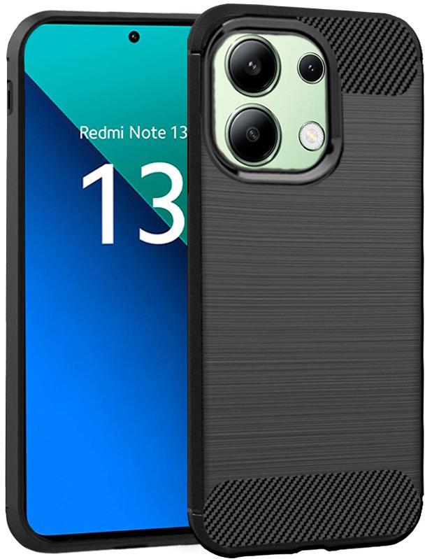 Capa p/ Xiaomi Redmi Note 13 Carbono (Preto) - COOL