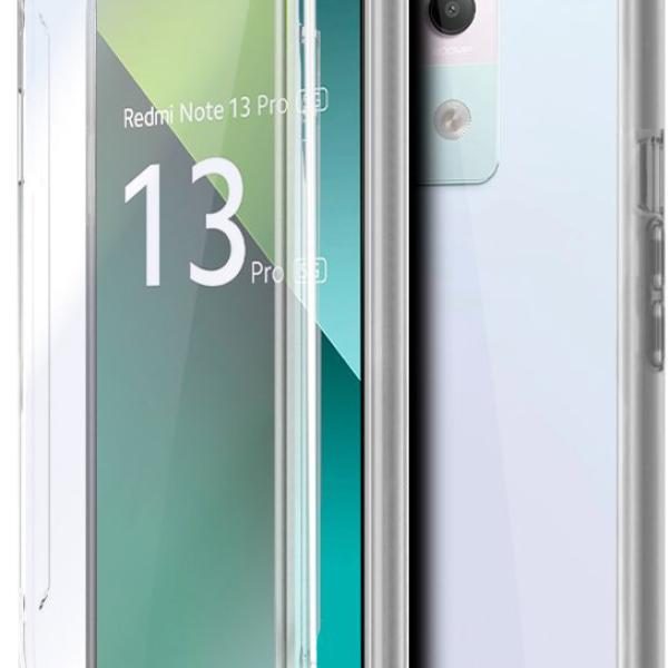 Capa Silicone 3D p/ Xiaomi Redmi Note 13 Pro 5G (Transparente Frontal + Traseira) - COOL