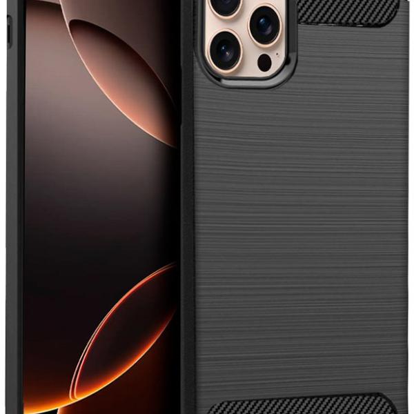 Capa p/ iPhone 16 Pro Max Carbono (Preto) - COOL