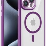 Capa p/ iPhone 15 Pro Magnética (Borde Violeta) - COOL