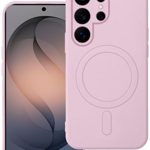 Capa de Silicone Magnética p/ Samsung S948 Galaxy S26 Ultra (Rosa) - COOL
