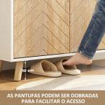 Sapateira para Entrada com Prateleiras Ajustáveis para 15 Pares de Sapatos 75x35x104 cm Branco e Madeira