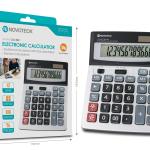 Calculadora Eletrônica NOVOTECK CLR - 002 de 12 Dígitos com Funções Estatísticas e Energia Solar
